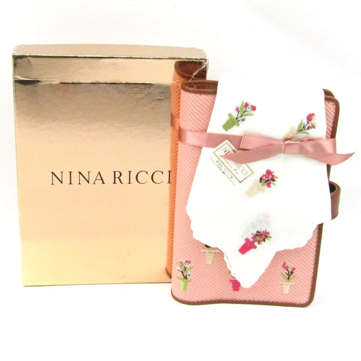 Nina Ricci　ブローチ　ピンクパープル　刻印あり　美品 Nina Ricci ブローチ ピンクパープル 刻印あり 美品 Nina Ricci