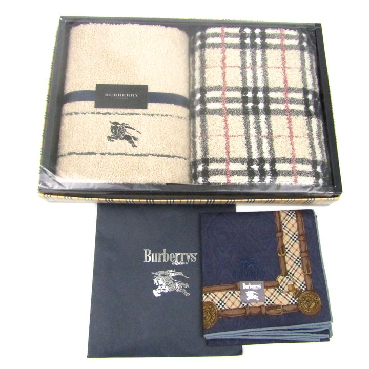 バーバリー フェイスタオル・ハンカチ 2点セット 未使用 ブランド  