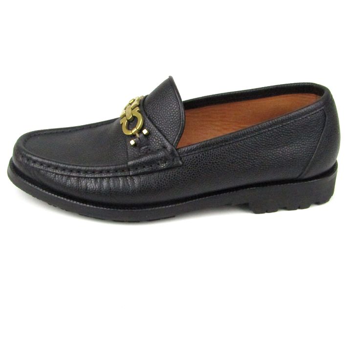 美品 Ferragamo フェラガモ ダブルガンチーニ ローファー23.5cm Salvatore Ferragamo (サルヴァトーレフェラガモ) レザー
