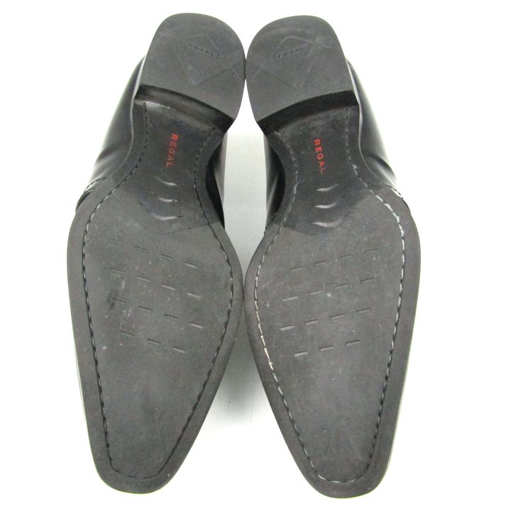 【美品】リーガル/レザービジネスシューズ/ドレス/日本製/ブラック/26.5cm Amazon | [リーガル] 本革 日本製 幅広 光沢レザー ビジネス