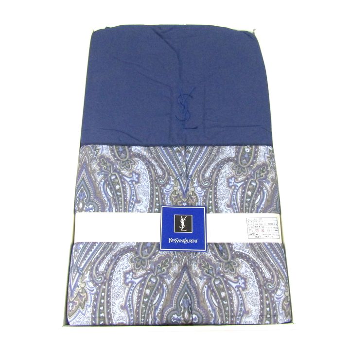 Yves Saint Laurent ダウンケット ペイズリー150×200cm