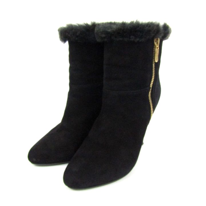 未使用！DIANA黒 レザー アンクルブーツ スクエアトゥ ヒール約10cm 未使用！DIANA黒 レザー アンクルブーツ スクエアトゥ ヒール約10cm