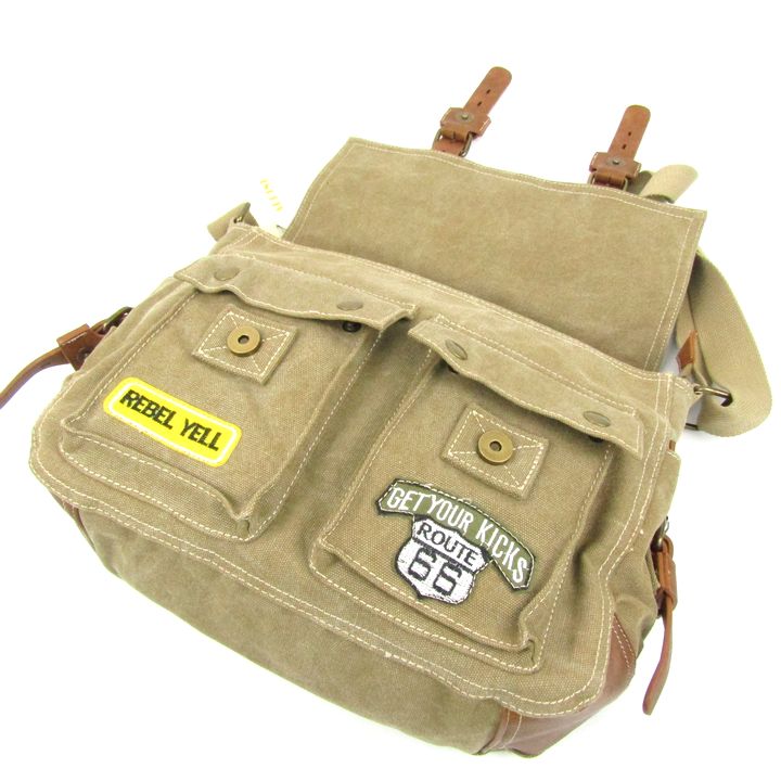 ALPINI ショルダーバッグ 未使用 ミリタリー 斜め掛け 鞄 カバン ALPINI ショルダーバッグ 未使用 ミリタリー 斜め掛け 鞄 カバン