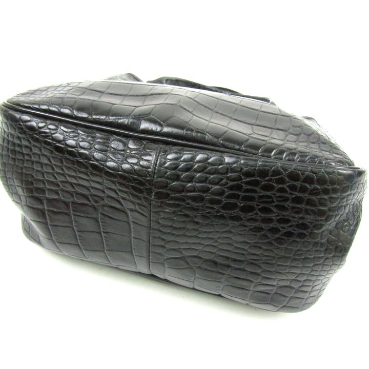 【極美品✨】 ロンシャン ロゾ トートバッグ クロコ 型押し レザー ブラウン 美品】LONGCHAMP ロンシャン ロゾ クロコ 型押し トートバッグ