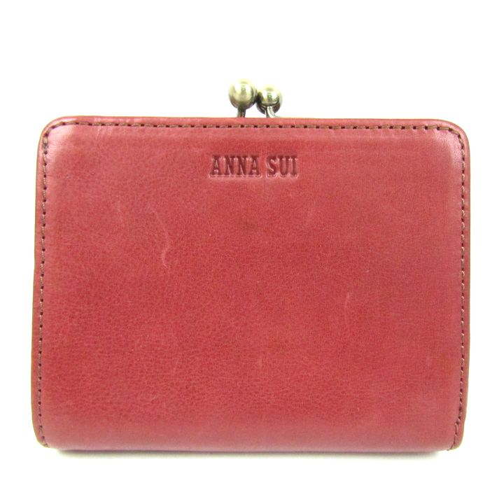 アナスイ 三つ折り財布 レザー バックル ウォレット ブランド