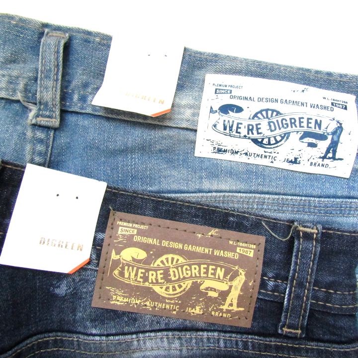 WE'RE DIGREEN デニムパンツ 2点セット 未使用 Lサイズ ダメージ加工 ボトムス まとめて メンズ pants WE'RE DIGREEN デニムパンツ 2点セット 未使用 Lサイズ ダメージ加工