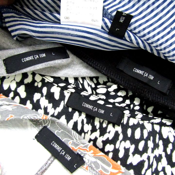 コムサイズム 半袖Ｔシャツ ブラウス タンクトップ 5点セット まとめて 大量 トップス レディース Lサイズ COMME CA ISM コムサイズム 半袖Tシャツ ブラウス タンクトップ 5点セット
