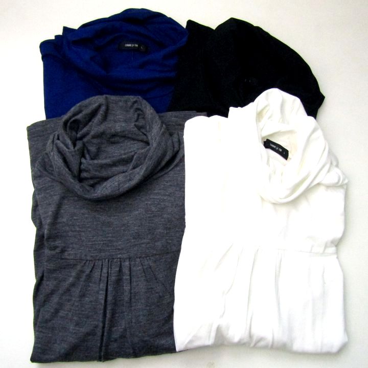 コムサイズム 長袖Ｔシャツ 無地 タートルネック 4点セット ブランド まとめて トップス レディース Lサイズ COMME CA ISM コムサイズム 長袖Tシャツ 無地 タートルネック 4点セット