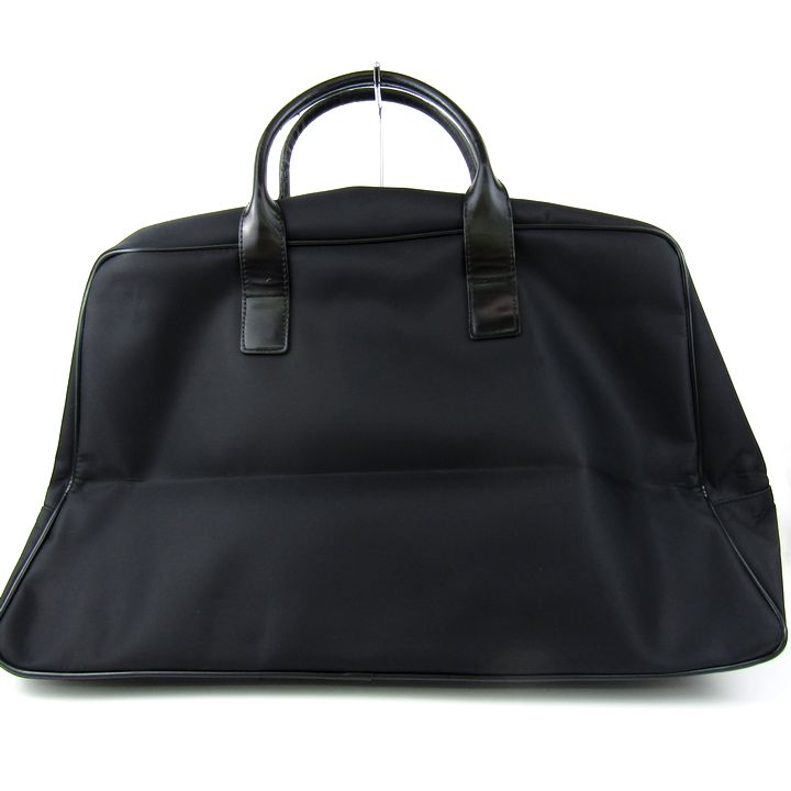 【新品未使用】❣️GIANFRANCO FERRE‼️黒ナイロン製ボストンバッグ❣️ ジャンフランコフェレ ボストンバッグ ナイロン/レザー ブランド