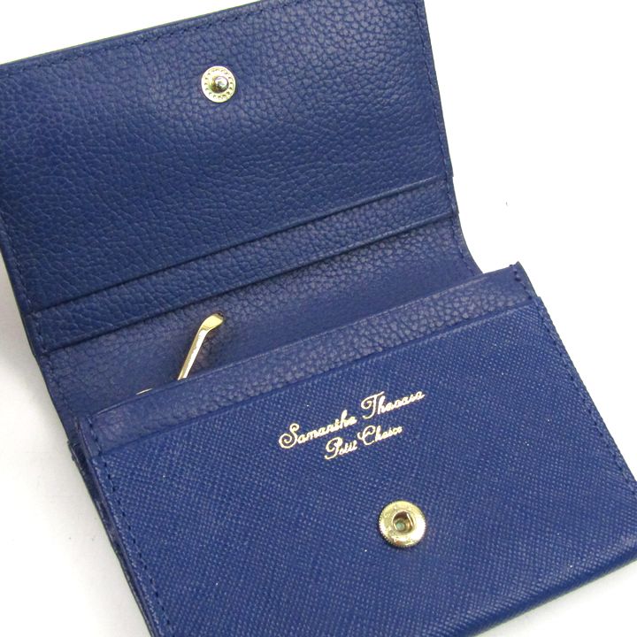 サマンサタバサ プチチョイス パスケース ネイピー エナメルシンプルリボンパスケース (ネイビー)