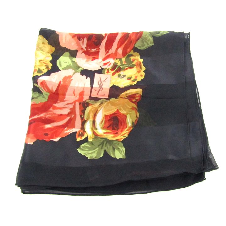 未使用☆イヴサンローラン 90s フレアスカート 麻混紡 裏地キュプラ Yves Saint Laurent｜イヴサンローラン アウトレット セール