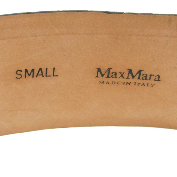 極美品 Max Mara マックスマーラ レザーベルト クロコ型押し イタリア製 マックスマーラ ベルト クロコ型押し レザー イタリア製