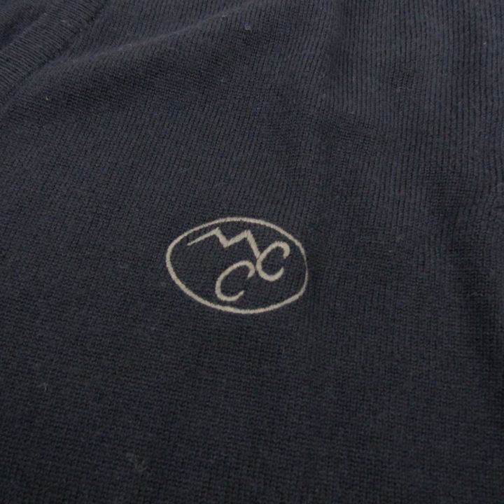 【新品未使用】Lyle & Scott ダークネイビー Vネックセーター　ウール ライルアンドスコット セーター 未使用 長袖 Vネック ウール