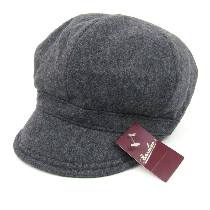 Borsalino アルパカウールキャスケット ボルサリーノ 黒 イタリア製 Borsalino アルパカウールキャスケット ボルサリーノ 黒