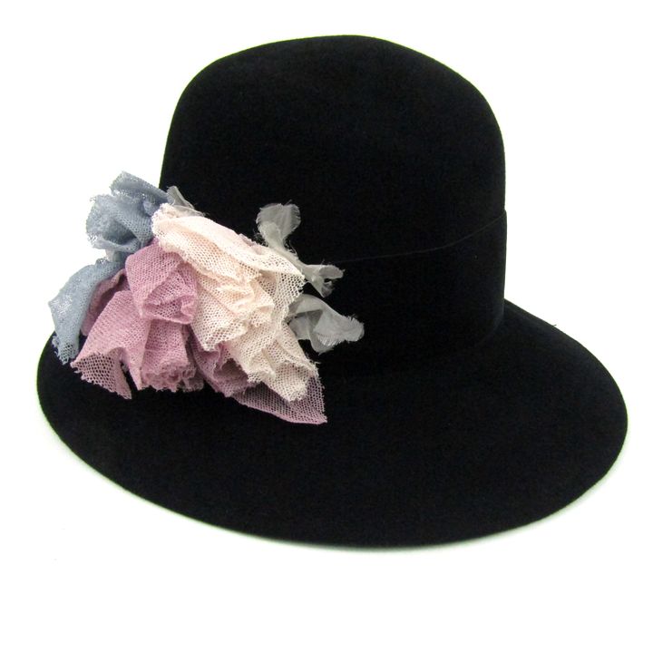 ランバン ハット 麦わら帽子 ペーパーフリル LANVIN COLLECTION