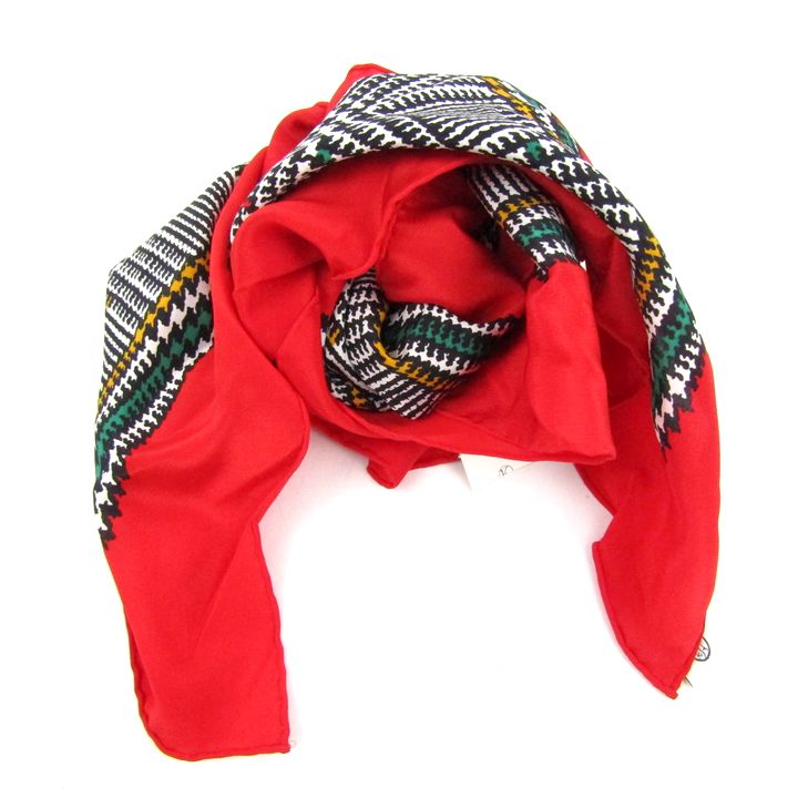 DIOR 千鳥　ミッツァスカーフ 女子力アップ【Dior】千鳥格子柄 シルクツイル ミッツァスカーフ (Dior