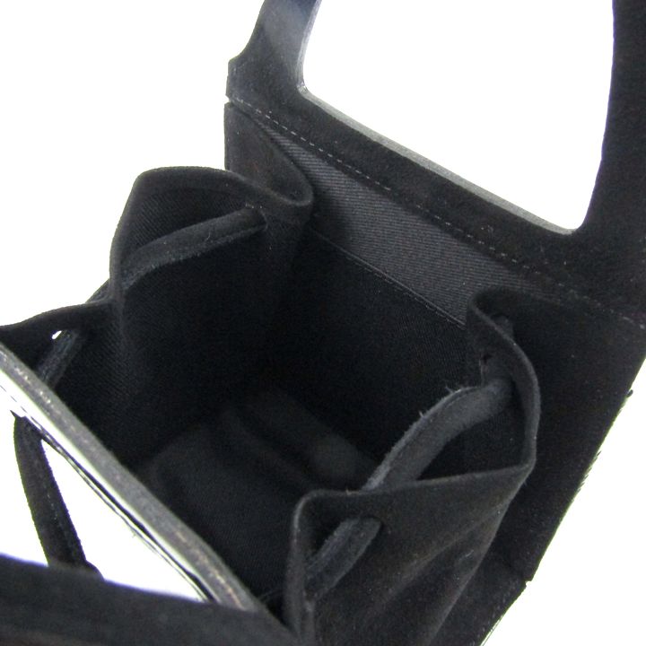 マーガレットハウエル ハンドバッグ エナメル/スエード レザー 鞄