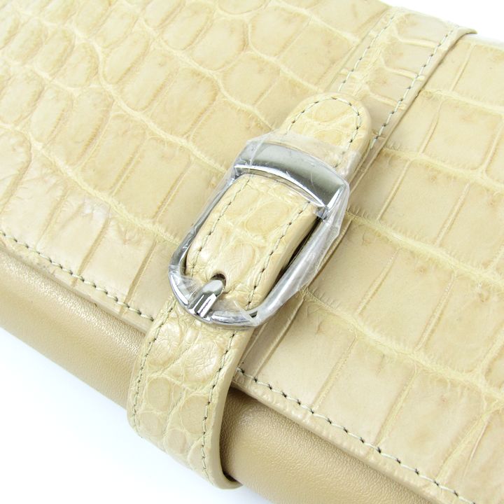 コッコフィオーレ 長財布 クロコ型押し 未使用 ウォレット ブランド 