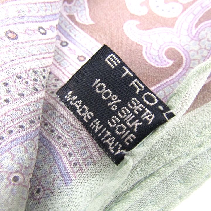 エトロ スカーフ ストール シルク イタリア製 ペイズリー柄 大判