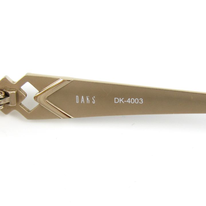 ダックス メガネ 度付き チタン フレーム DK-4003 ハーフリム 眼鏡