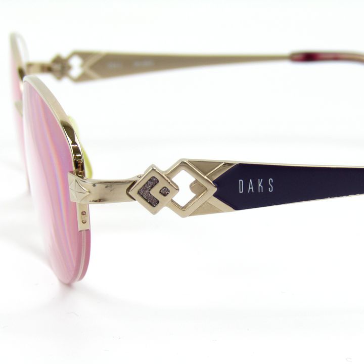 ダックス メガネ 度付き チタン フレーム DK-4003 ハーフリム 眼鏡