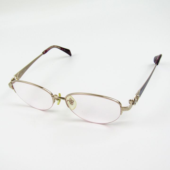 ダックス メガネ 度付き チタン フレーム DK-4003 ハーフリム 眼鏡