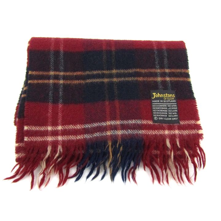 Johnstons ストール ウールマフラー ウール グレー 新品 未使用 WD000446HA3027 中古 Johnstons of Elgin｜日本限定ストール 大判 Woven Stole カシミヤ