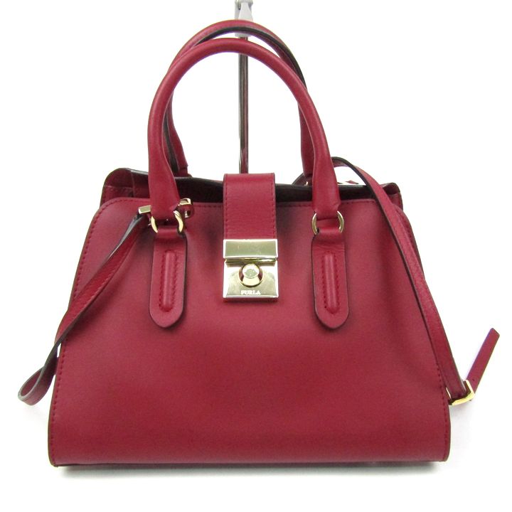 FURLA 赤 レッド ショルダーバッグ フルラ ショルダーバッグ ミラノ