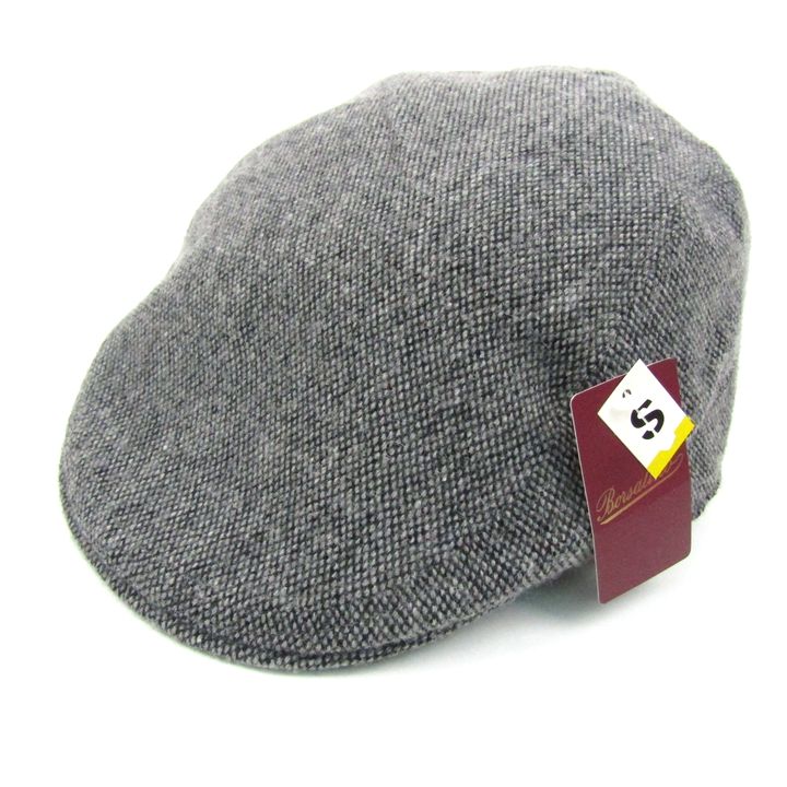 ボルサリーノ ハンチング 帽子 ブランド 日本製 未使用品 ツイード