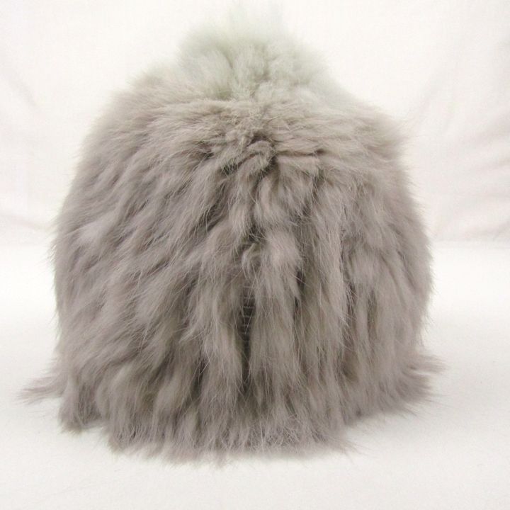 YVES SALOMON イヴサロモン ファーニットキャップ ニット帽