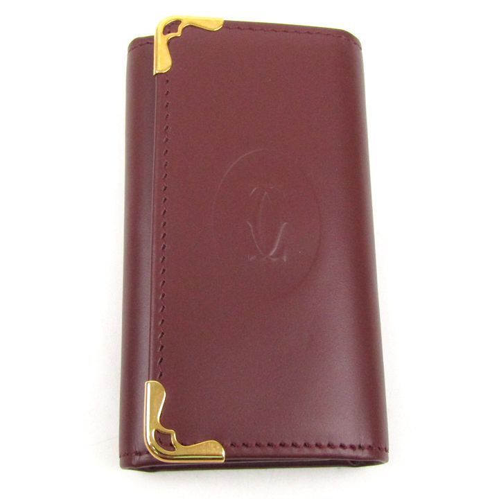 カルティエ マストライン キーケース レザー 三つ折り 4連 ブランド