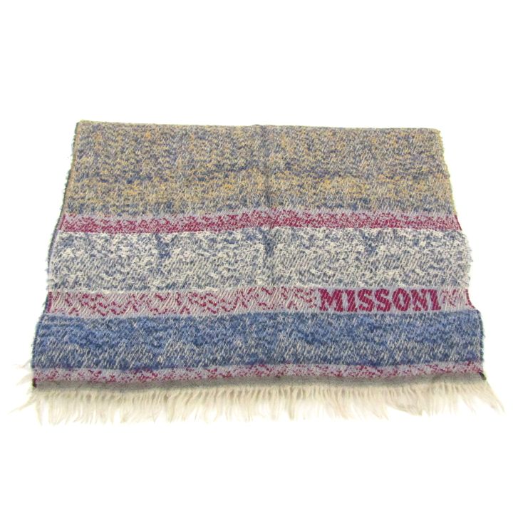 MISSONI (ミッソーニ)ストー ル　膝掛けチェック柄　エトロショールセット MISSONI (ミッソーニ)ストー ル 膝掛けチェック柄 エトロショール