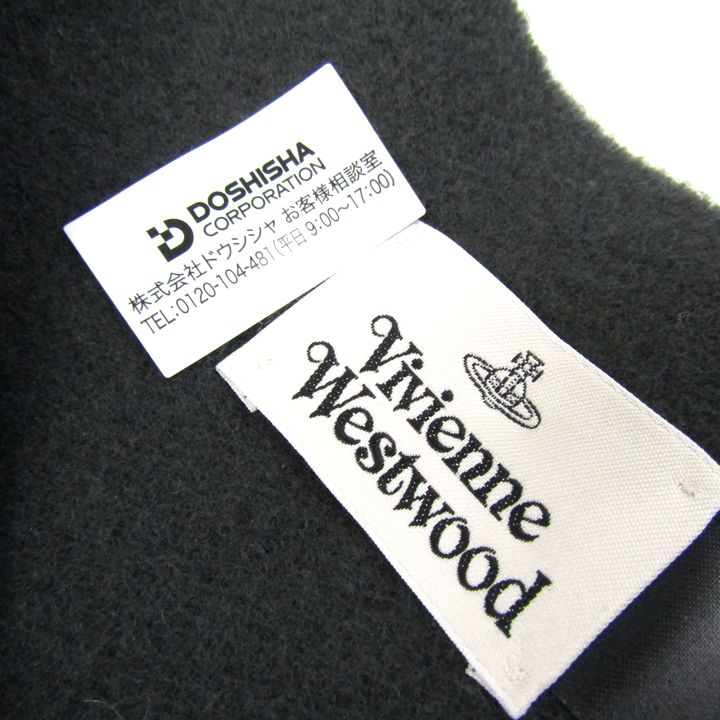ヴィヴィアンウエストウッド マフラー オーブ ロゴ ウール イタリア製