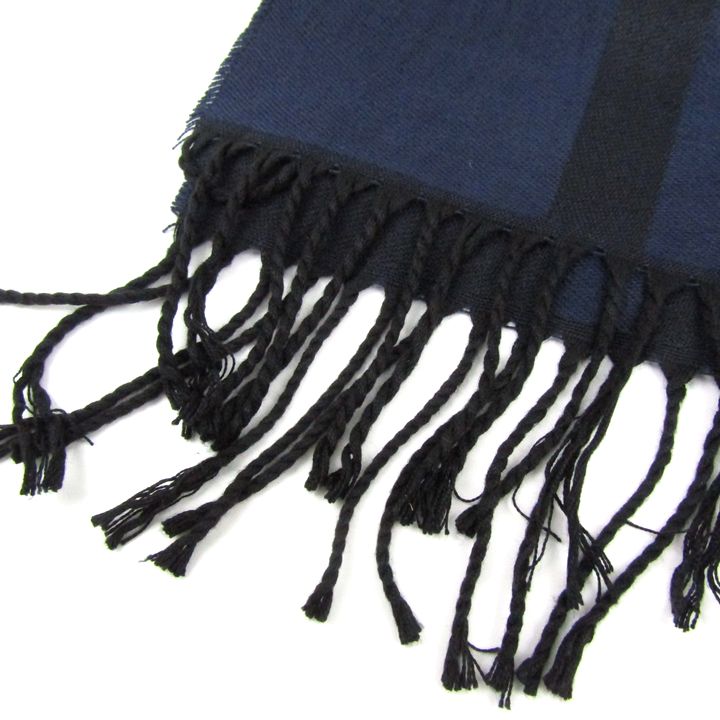 ランバンオンブルー マフラー ストール チェック柄 ドイツ製 ブランド