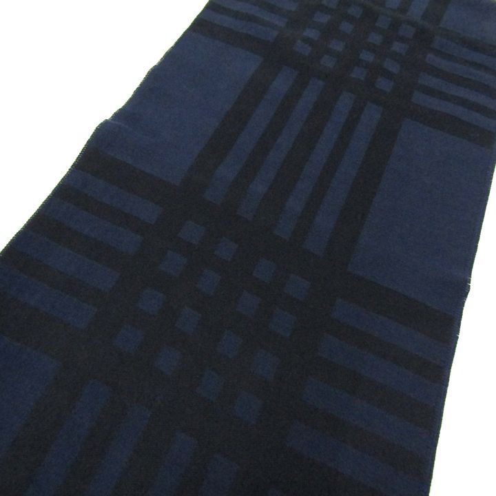 ランバンオンブルー マフラー ストール チェック柄 ドイツ製 ブランド