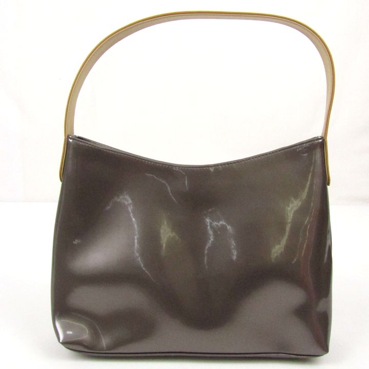 ティエリーミュグレー/エナメル✖️革のクラッチハンドバッグ/80年代ヴィンテージ！ ティエリーミュグレー/エナメル✖️革のクラッチハンドバッグ/80年代