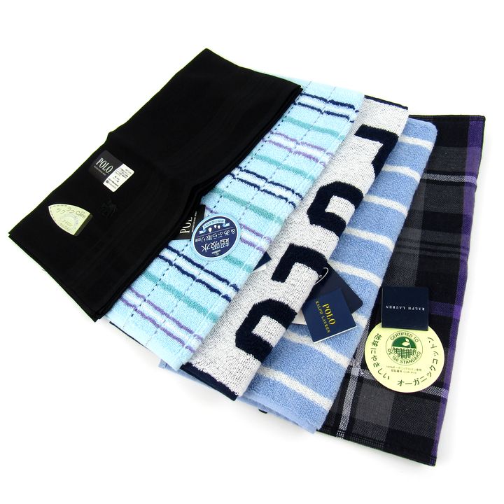 ポロ・ラルフローレン他 ハンドタオル 5点セット 未使用 ブランド