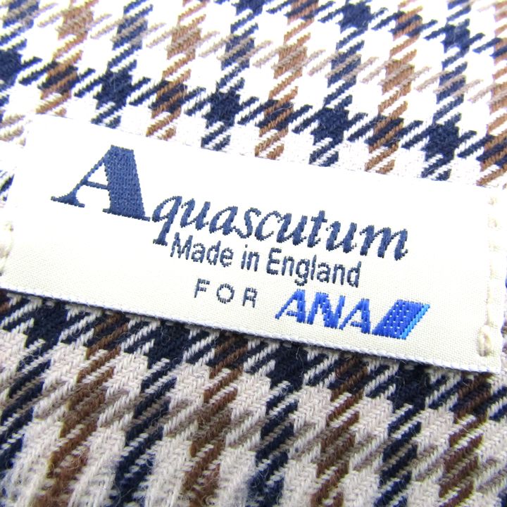 アクアスキュータム ANA マフラー ストール チェック柄 イギリス製