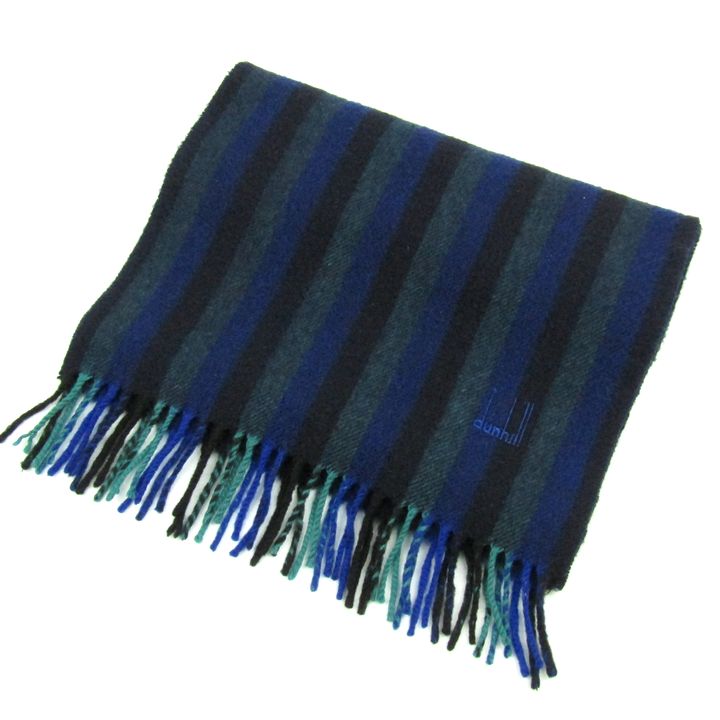 ダンヒル マフラー ストール カシミヤ ストライプ ブランド
