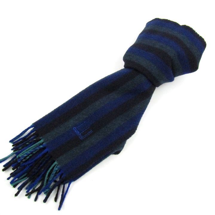 ダンヒル マフラー ストール カシミヤ ストライプ ブランド