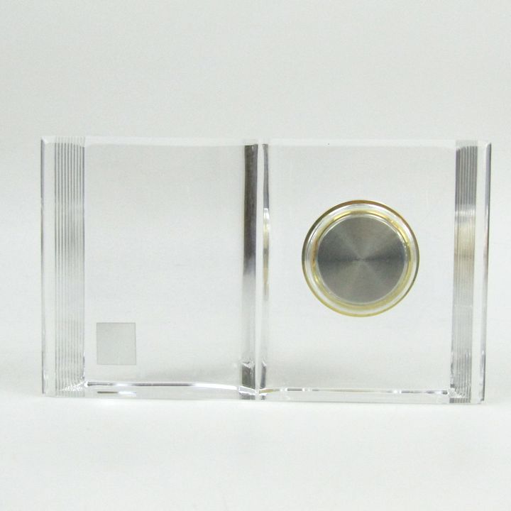 ホヤクリスタル 置時計 アナログ時計 クリア インテリア 雑貨 ブランド