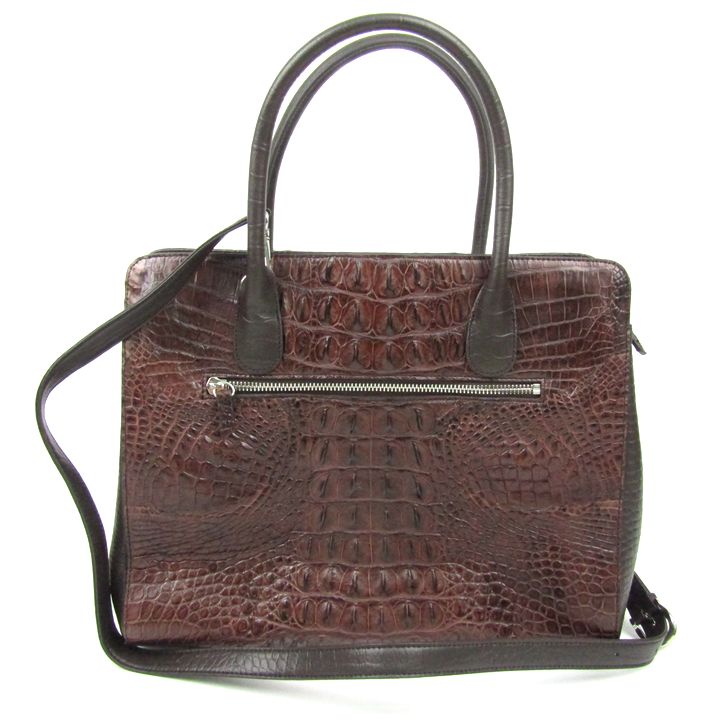 クロコダイル リアルレザー ハンドバッグ 鞄 カバン ブランド