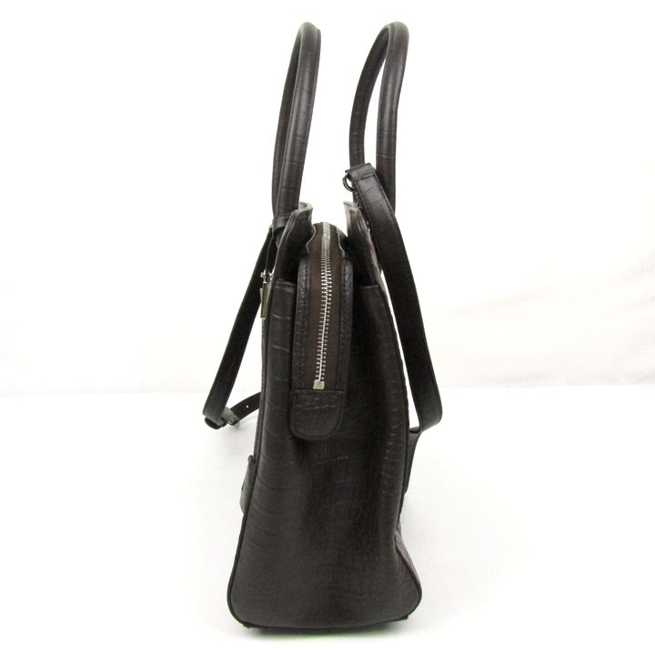 クロコダイル リアルレザー ハンドバッグ 鞄 カバン ブランド