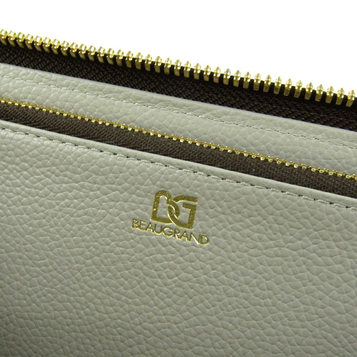 ボーグラン クロコダイル レザー 長財布 バングルウォレット 目地染め