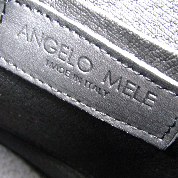 アンジェロメーレ ショルダーバッグ バケットバッグ ハンドバッグ 2way レザー 伊製 鞄 ブランド レディース ブラック ANGELO MELE アンジェロメーレ ショルダーバッグ バケットバッグ ハンドバッグ 2way