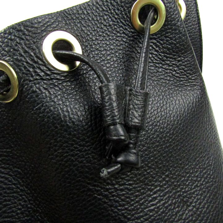 アンジェロメーレ ショルダーバッグ バケットバッグ ハンドバッグ 2way レザー 伊製 鞄 ブランド レディース ブラック ANGELO MELE アンジェロメーレ ショルダーバッグ バケットバッグ ハンドバッグ 2way