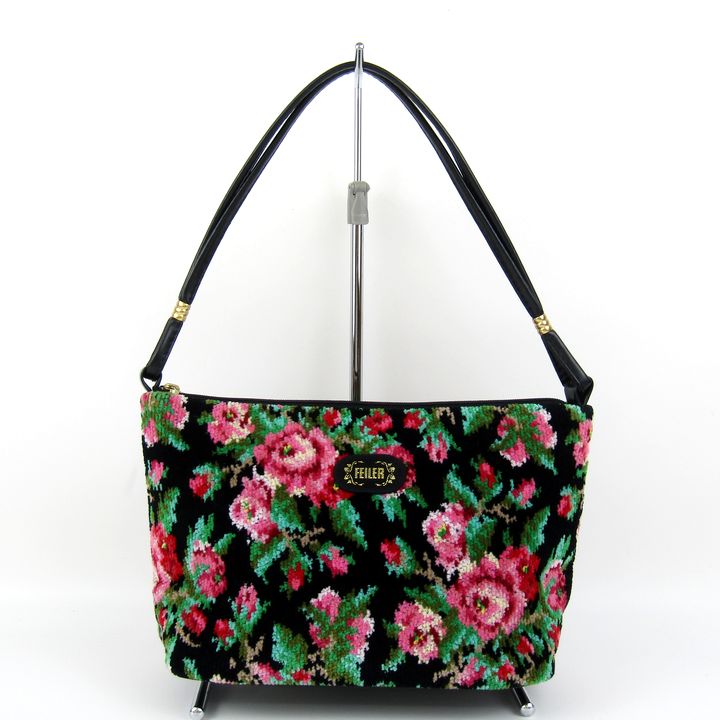 【未使用タグ付き】FEILER フェイラー 花柄 ハンドバッグ ショルダーバッグ フェイラー ハンドバッグ 花柄 シュニール織 鞄 カバン ブランド
