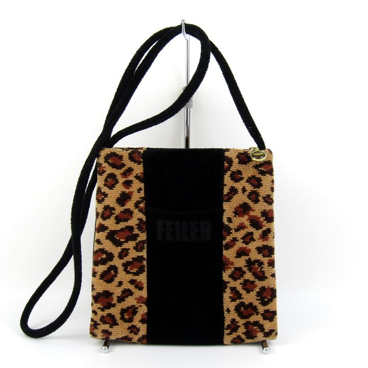 ボルボネーゼ ショルダーバッグ スエードレザー うずら柄 913722 斜め