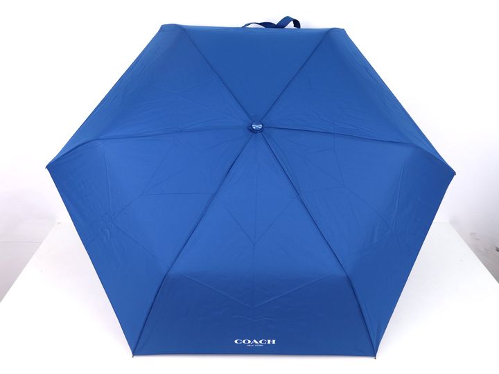 コーチ 折りたたみ傘 未使用タグ付 無地 ロゴ ブランド ノベルティ