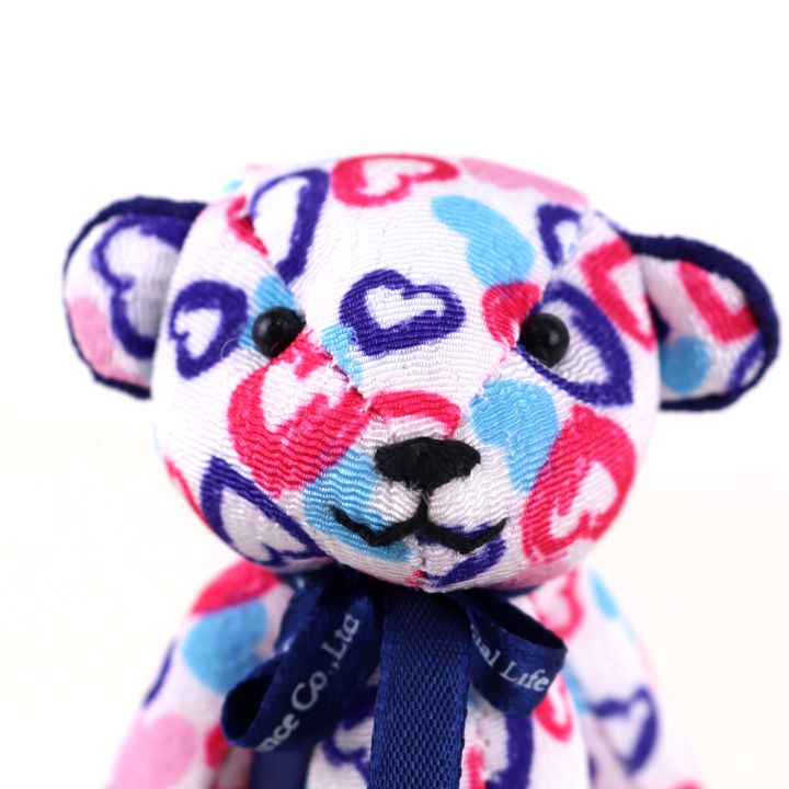 キーホルダー ポップルズ パフボール カラー ベア 白 新品未使用